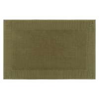 Коврик для ванной с фактурным бортиком оливкового цвета из коллекции essential, 50х80 см Tkano TK26-BM0004