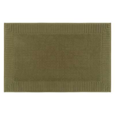 Коврик для ванной с фактурным бортиком оливкового цвета из коллекции essential, 50х80 см Tkano TK26-BM0004