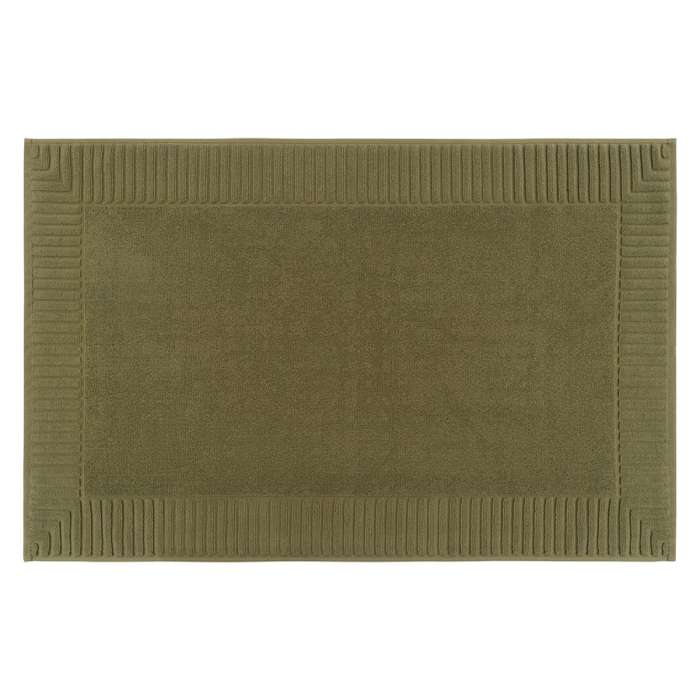Коврик для ванной с фактурным бортиком оливкового цвета из коллекции essential, 50х80 см Tkano TK26-BM0004