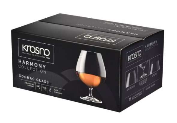 Набор бокалов для коньяка Krosno "Гармония" 550мл, 6 шт KRO-F579270055041270-6