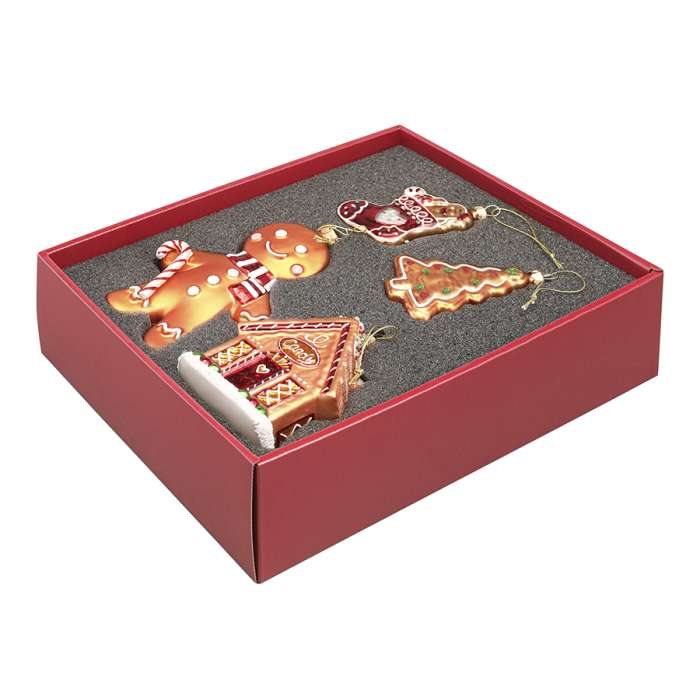 Набор ёлочных украшений ginger celebration из коллекции new year essential, 4 шт. Tkano TK25-NY_DEC0011