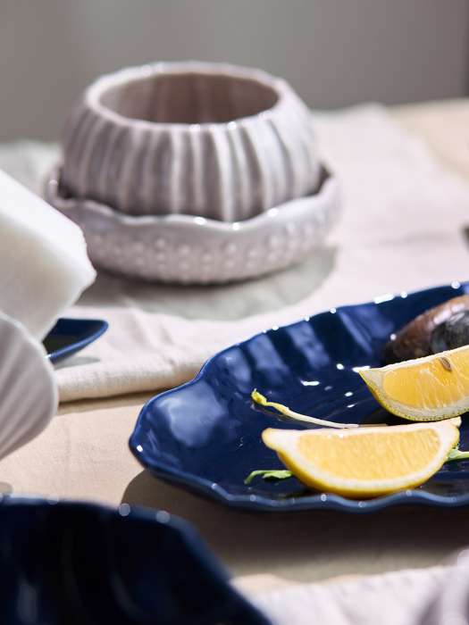Блюдо сервировочное clams синего цвета из коллекции sea treasures Tkano TK25-TW_SRV0005