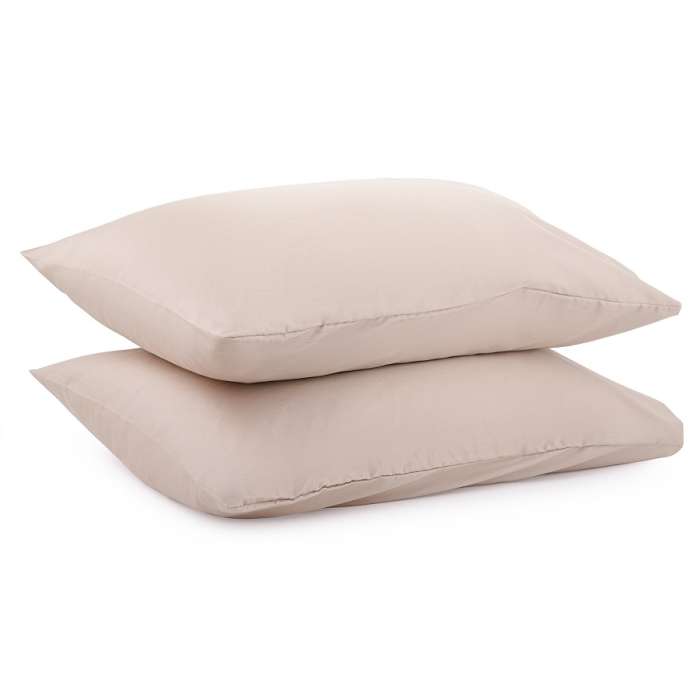 Набор из двух наволочек из сатина бежевого цвета из коллекции Essential, 50х70 см TKANO TK20-PC0024