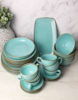 Сервиз Porland Seasons бирюзовый, 32 предметов, на 6 персон PORLAND POR1287