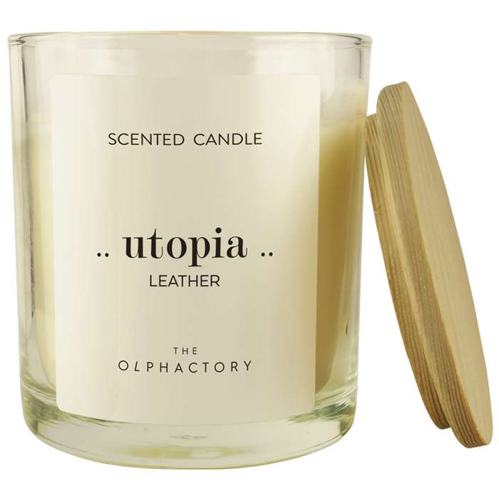 Свеча ароматическая the olphactory, utopia, leather, 40 ч Ambientair VV401CRTO