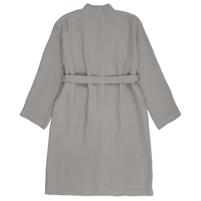 Халат из многослойного муслина серого цвета из коллекции essential, размер l Tkano TK23-BR0009