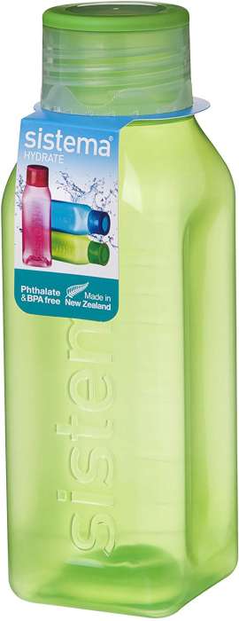 Бутылка квадратная 475мл SISTEMA HYDRATE 870