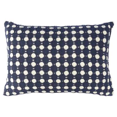 Чехол на подушку из хлопка polka dots темно-синего цвета из коллекции essential, 40x60 см Tkano TK23-CC0008