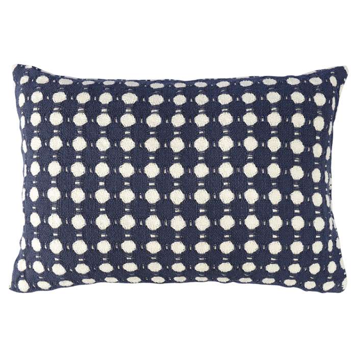 Чехол на подушку из хлопка polka dots темно-синего цвета из коллекции essential, 40x60 см Tkano TK23-CC0008