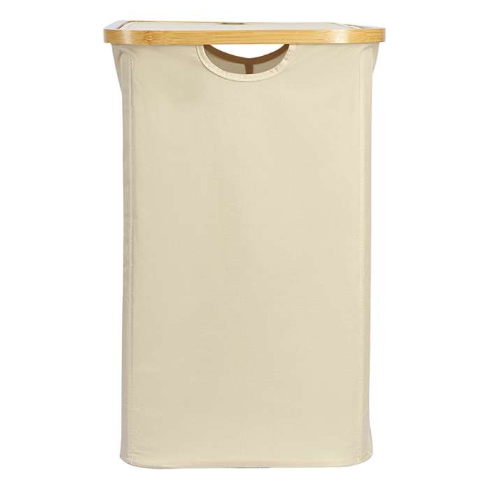 Корзина для белья с двумя отделениями neat twin, 53,5х33х53 см, молочная Smart Solutions SS0000145