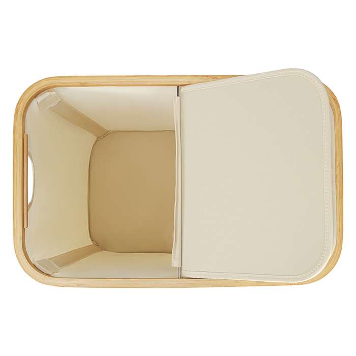 Корзина для белья с двумя отделениями neat twin, 53,5х33х53 см, молочная Smart Solutions SS0000145