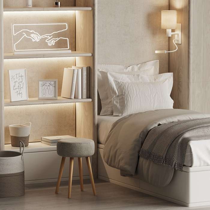 Табурет carter, букле, бежевый Bergenson Bjorn BB000021