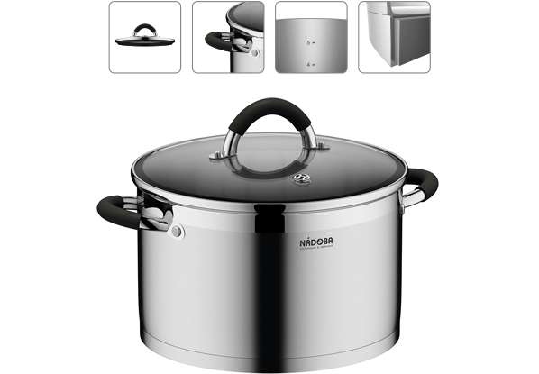 Кастрюля со стеклянной крышкой (6 л) OLINA 726411