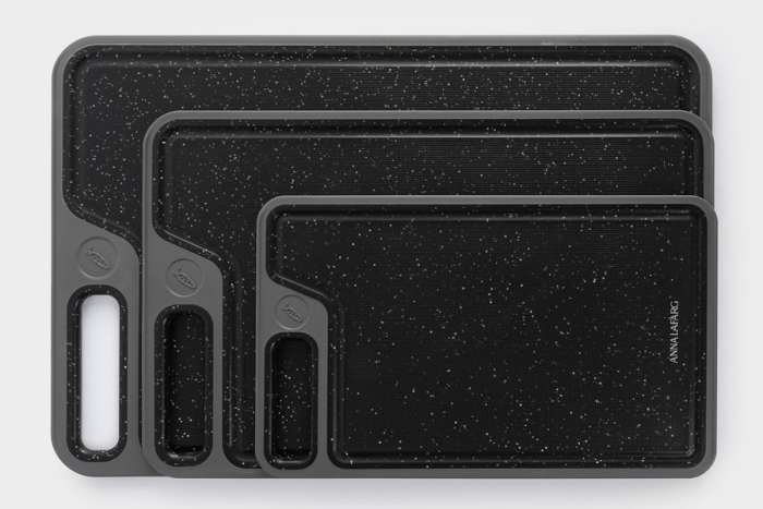 Набор разделочных досок, 3 шт, пластик, черный, Graphite ANNA LAFARG ANLAF-HW-CB138C