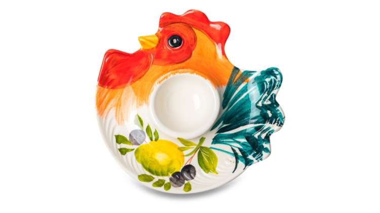 Подставка для яиц Петухи 13х13 см, керамика EDELWEISS EDW-21