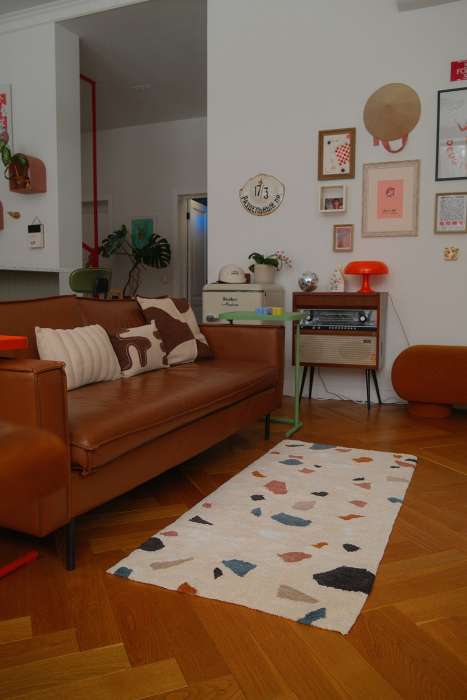 Ковер из хлопка terrazzo poetry из коллекции ethnic Tkano TK25-DR0045