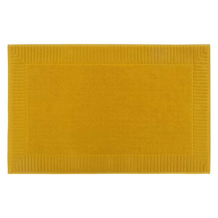 Коврик для ванной с фактурным бортиком цвета охры из коллекции essential, 50х80 см Tkano TK26-BM0002