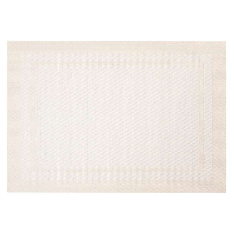 Салфетка подстановочная прямоугольная ART FRAME 33х48 см, двусторонняя, кремовая WO HOME WO1044