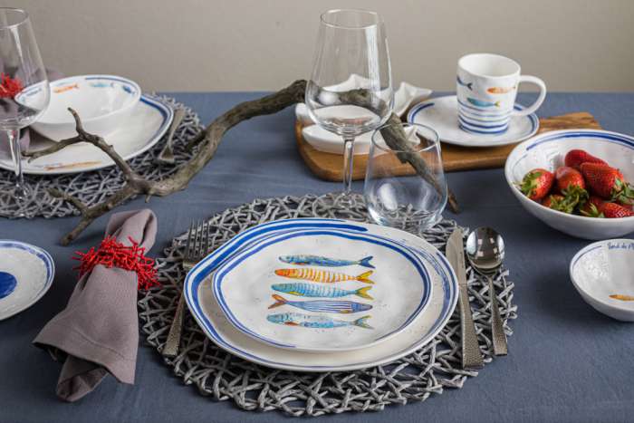 Тарелка закусочная Морской берег 21 см. EASY LIFE EL-R1982/BORD