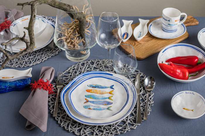 Тарелка закусочная Морской берег 21 см. EASY LIFE EL-R1982/BORD