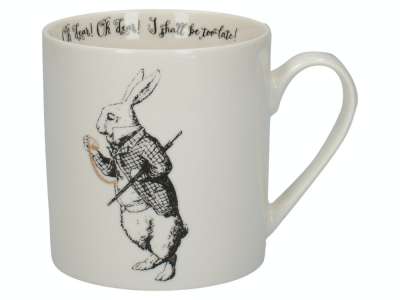 Кружка с Белым кроликом Алиса В Стране чудес 350 мл V&amp;A KITCHEN CRAFT C000051