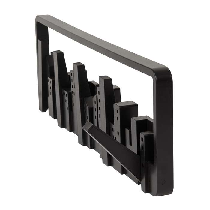 Вешалка настенная skyline, 50 см, черная, 5 крючков UMBRA 318190-040