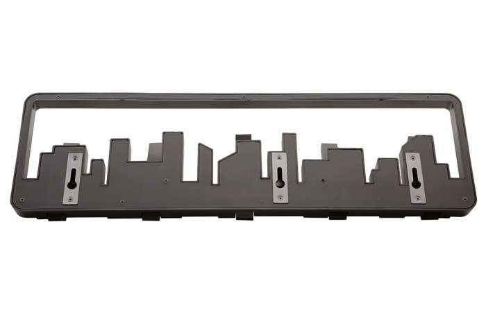 Вешалка настенная skyline, 50 см, черная, 5 крючков UMBRA 318190-040