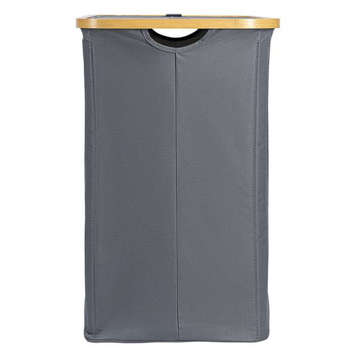 Корзина для белья с двумя отделениями neat twin, 53,5х33х53 см, серая Smart Solutions SS0000146