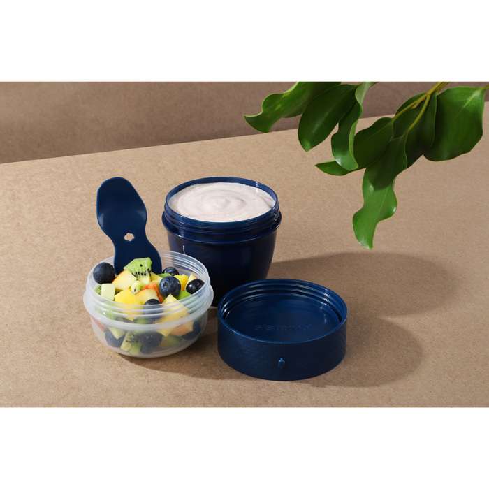 Контейнер двухуровневый 515мл синий SISTEMA RENEW 581488_синий