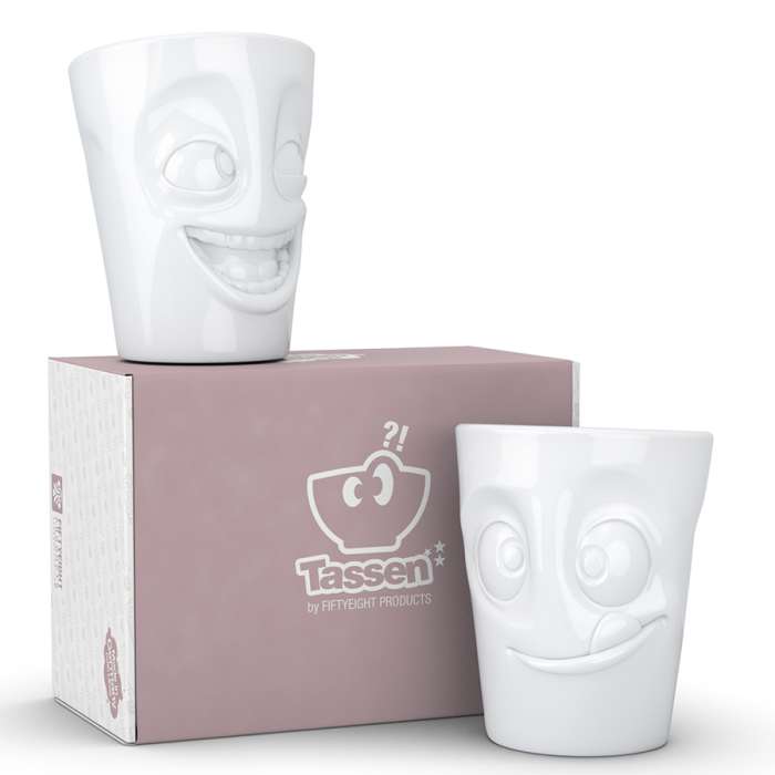 Набор кружек joking & tasty, 350 мл, белый, 2 шт. Tassen T01.29.01