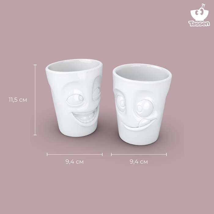 Набор кружек joking & tasty, 350 мл, белый, 2 шт. Tassen T01.29.01