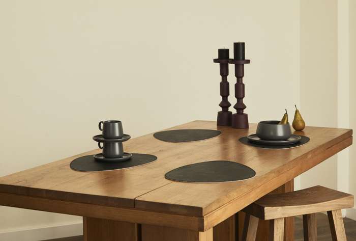 Набор из 4-х двухсторонних сервировочных салфеток drop, 33х41 см, черный/светло-серый Liberty Jones LJ0000424