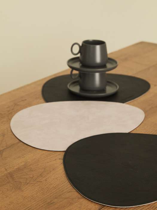 Набор из 4-х двухсторонних сервировочных салфеток drop, 33х41 см, черный/светло-серый Liberty Jones LJ0000424