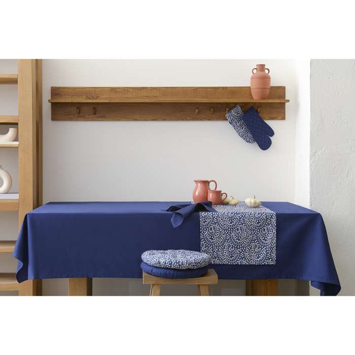 Скатерть из хлопка темно-синего цвета из коллекции essential, 170х170 см Tkano TK22-TC0010