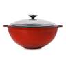 Казан с крышкой LAVA d30 см, 6 л, чугун, стекло, красный LV Y KZ 30 K3 R