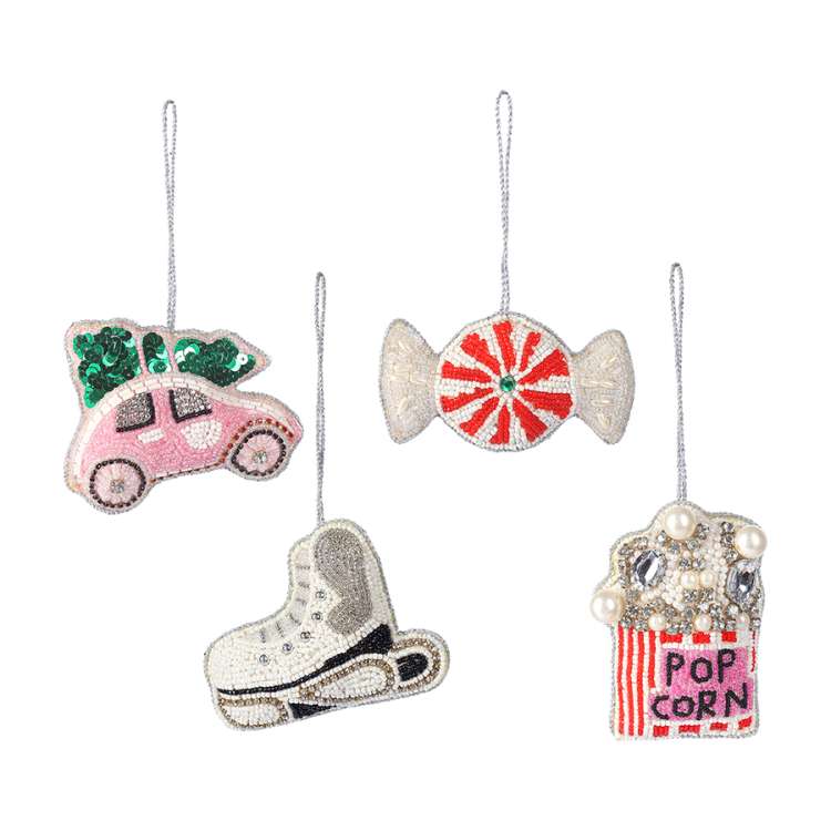 Набор елочных украшений christmas jewels из коллекции new year essential, 4 шт. Tkano TK25-NY_DEC0004