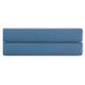Простыня на резинке из премиального сатина джинсово-синего цвета из коллекции essential, 200х200х30 Tkano TK25-FS0006