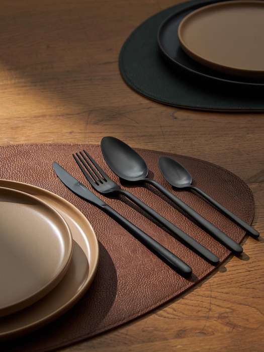 Набор столовых приборов pure, черные матовые, 16 пред. Liberty Jones LJ0000492