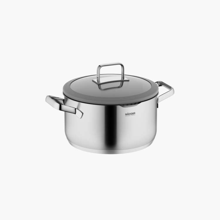 Кастрюля со стеклянной крышкой, 24 см/5,5 л, NADOBA, серия GERDA 726011