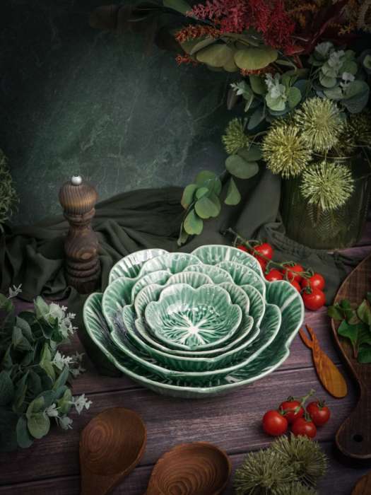 Салатник d 22,5 см h 7 см, Cabbage CASA DI FORTUNA CDF CB04