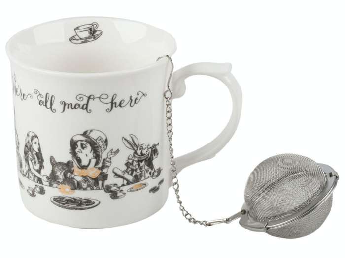 Чашка 300 мл с ситечком Алиса в Стране чудес V&A KITCHEN CRAFT 5200024