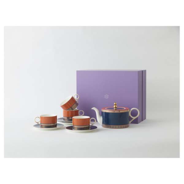 Сервиз чайный Decor de table Арабика на 4 персоны 9 предметов, фарфор, п/к