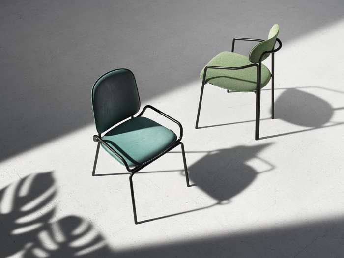 Стул ror, round, рогожка, черный/зеленый LATITUDE RORCHRBKBSKGRN