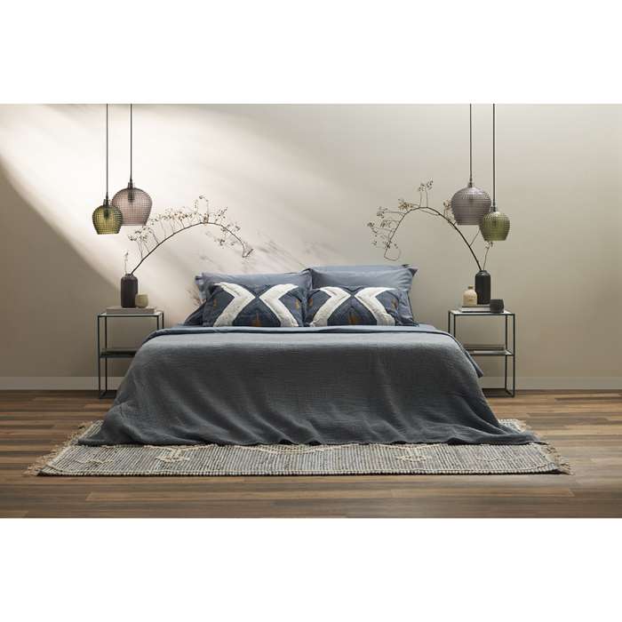 Покрывало двухстороннее из многослойного муслина джинсово-синего цвета из коллекции essential, 180х250 см Tkano TK23-BS0002