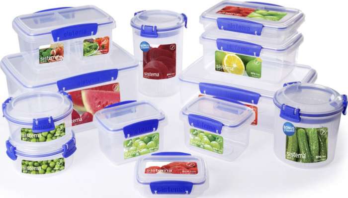 Набор контейнеров для сэндвичей 450 мл (3шт) SISTEMA KLIP IT 1643