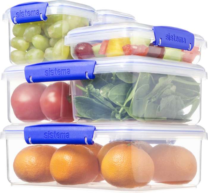 Набор контейнеров для сэндвичей 450 мл (3шт) SISTEMA KLIP IT 1643