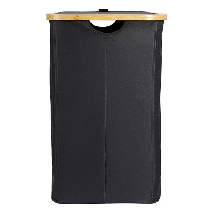 Корзина для белья с двумя отделениями neat twin, 53,5х33х53 см, черная Smart Solutions SS0000147