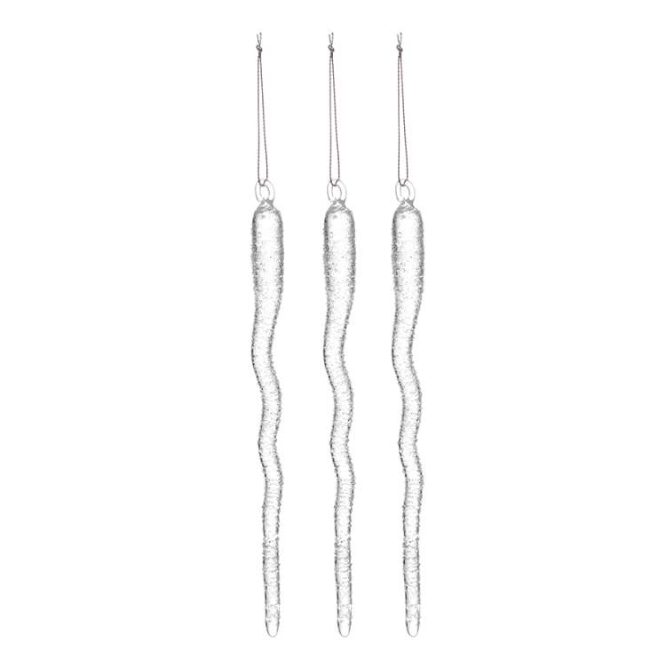 Набор ёлочных украшений melting icicles из коллекции new year essential, 3 шт. Tkano TK24-NY_DEC0005