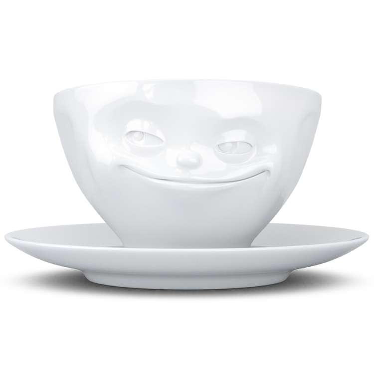 Чайная пара grinning, 200 мл, белая Tassen T01.41.01