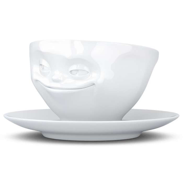 Чайная пара grinning, 200 мл, белая Tassen T01.41.01